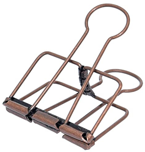 Clip per raccoglitori extra large da 5 cm, grandi morsetti di carta in rame per forniture scolastiche da ufficio (15 pezzi)