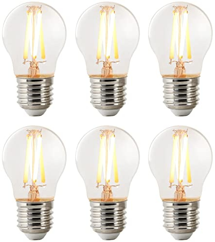Nordlux, lampadine LED intelligenti E27 Mini Globe Clear Filament, dimmerabili, 5 W, 600 lumen, bianco regolabile 2200K-6500K, compatibili con Amazon Alexa e Google Assistant (richiede hub), controllo