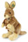 Teddys Rothenburg Kuscheltier Känguru & Baby 37 cm braun Plüschkänguru Plüschtier