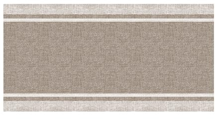 PENSIERI DELICATI Passatoia 52x100 cm, Realizzata in Cotone e PVC, Made in Italy, Passatoia Lavabile In Lavatrice A 40°, Fantasia Lino Beige