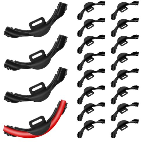 20 Pcs 3/8 - 1/2 Pex 90 Degree Elbow Plastic Tubing Bend Support Black Pex Fittings Pex Clamps Tube Holder 1/2 Inch