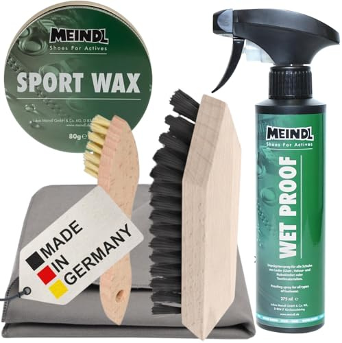 RENNER XXL Premium-Schuhpflegeset für Bergstiefel – Sportwax & Imprägnierer – Wet Proof für Leder, Nubuk & Outdoor-Schuhe – Komplettes Pflege-Set