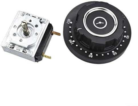 Effiziente mechanische Zeitschaltuhr für Backöfen mit einstellbarer Dauer von 30 bis 120 Minuten (120 Minuten)