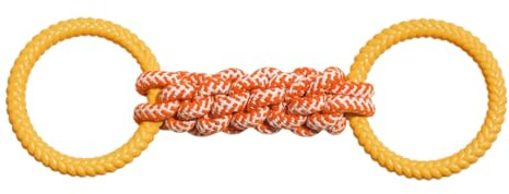 Juguetes de Cuerda para Perros, Lavable para Perros, Herramientas de Entrenamiento para Masticar Cachorros, Dispositivos de Juego para moler Dientes de Tira y afloja para Mascotas