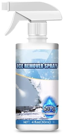 TAC- BULLETPROOF Car Windshield De-Icer - Fast Melts Frost/Ice/Snow, Defrosts Keyholes/Wipers, Anti-Stick, Easy Wipe, Winter Auto Care(2 piece set)