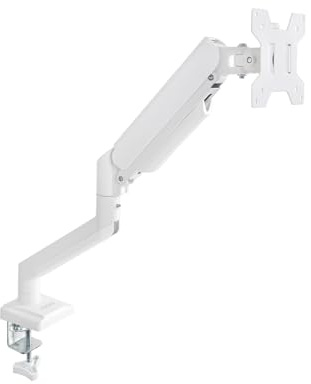 TOOQ DB1334TNR-W - Support de Bureau pour écrans 13”-34”, Couleur Blanche