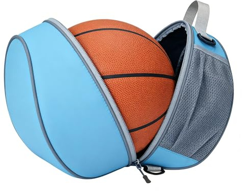 Generico Fotbollsryggsäck - 19 x 25 x 31 cm vattentät stor kapacitet, ungdom basketväska för en boll för tävling dagligen volleyball reseskola tonåringar tränare spelare