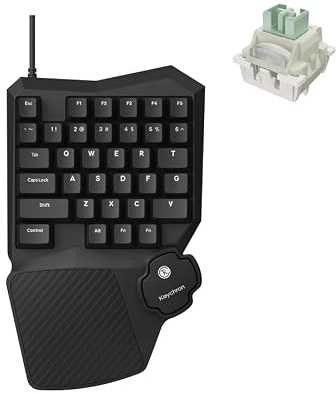 Keychron C0 HE 8K Clavier de Jeu Mécanique à Une Main, 35 Touches, Interrupteur Mgnétique, Déclenchement Rapide, RGB, Clavier Gaming Professionnel Filaire USB-C Compatible avec Windows et macOS