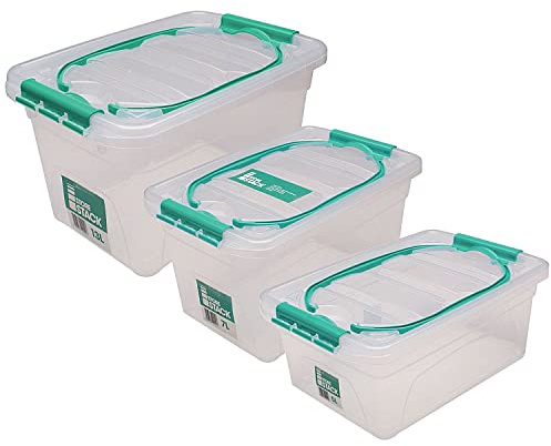 StoreStack Carry Box Set of Multiple Sizes (Pack of 3) RB01033