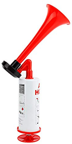 Signal Gas Horn - airhorn druckluft tröte,Handheld Air Pumpe Laut Sound Hand Signalhorn für Sportveranstaltungen Camping Auto Marine Boot Sicherheit Feueralarm Aluminium + ABS