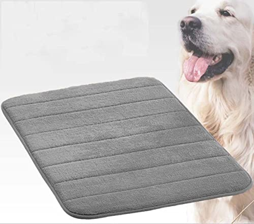 Danchen Letto per cani e gatti, 90 x 60 cm, lavabile, materasso per gabbia per cani, in morbida schiuma sottile, cuscino ortopedico per cani, cuscino imbottito, antiscivolo