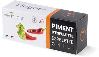 Lingot® Espelettepeppar – kompatibel med äkta grönsaksträdgård® och Exky® – färdig påfyllning – substrat med integrerade frön..