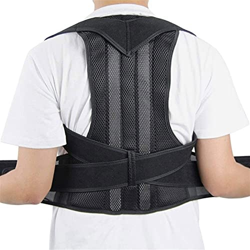 Posture Corrector Adjustable Back Brace Lumbar Support Belt for Men Women Comfortable Breathable Support Back Brace Provide Pain Relief for Neck Posture Brace (Size : X-Small) (Small) ( Medium)