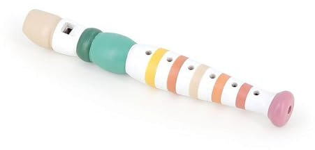 VILAC - Flauto da Becco Multicolore - Giocattolo musicale - 1 flauto in legno - Giochi di risveglio per bambini in legno - Giocattolo per bambini dai 3 anni - 8316