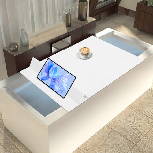 Copertura per vasca da bagno pieghevole, 160x70cm impermeabile e antipolvere PVC tavola per vasca da bagno isolamento ripiano per vasca da bagno, accessori per vasca da bagno per bagno e SPA, portata