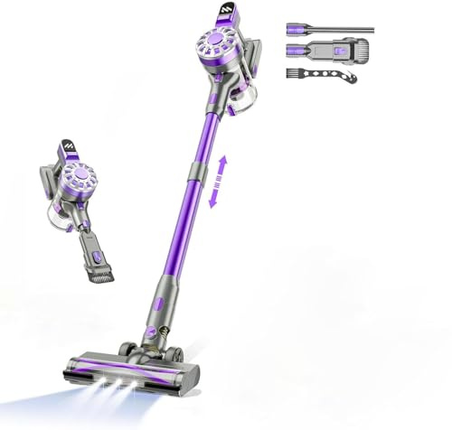 WLOTPO Hardwood Floor Vacuum for Pet Hair