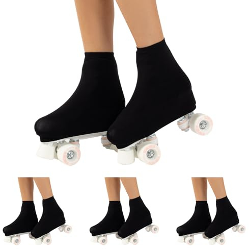CALZITALY 1 ou 3 Paires Couvre Patins Femme, Protections pour Patinage à Glace et Roller pour Enfant et Adultes, Made in Italy