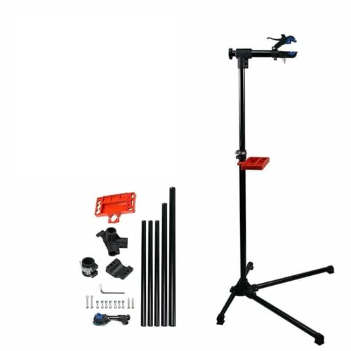 Cykelmonteringsstativ Med Verktygsbricka Cykel Reparationsstativ För Garage & Hem, Cykelmonteringsställ Upp Till 30 Kg, Höjdjusterbar, 360° Roterbar För MTB, Vägcykel, E-cykel