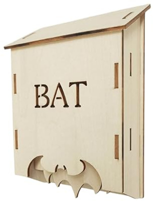 Casa per pipistrelli da esterno, in legno, per giardino e cortile, habitat naturale per agricoltori e proprietari di case, scatola per pipistrelli resistente alle intemperie per cortile, frutteto e