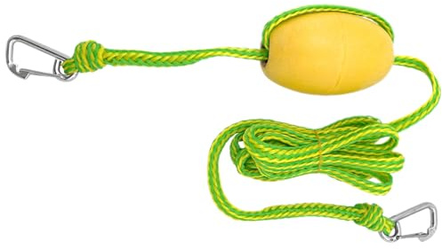 Corde Flottante avec Flotteur de bouée, Corde d'ancrage de Flotteur Piscine Robuste 12 Pieds avec Crochet en Acier Inoxydable, Ancre Bateau Haute visibilité pour l'eau Plage, lac