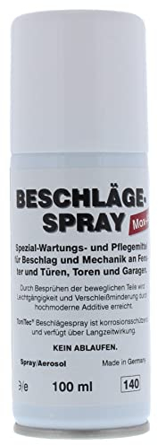 ToniTec – ® antivaho Spray herrajes Spray Herraje Spray Cuidado Spray para ventana 100 ml