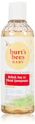 Burt’s Bees Baby Shampoo & Body Wash, Gentle Baby Wash For Daily Care, Tear-Free, 3 Pack, 3x236ml