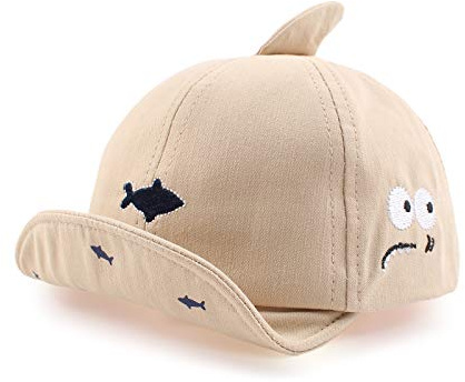 XIAOHAWANG Coton Fille Garçon Bébé Casquette Réglable Chapeau de Soleil pour Bébé Printemps Été Bonnet 3 à 18 Mois(Kaki, 3 à 18 Mois)