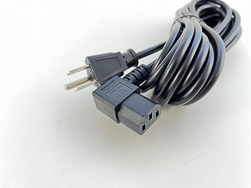 [UL Listed] OMNIHIL Extra Long 15FT L-Shaped C13 Power Cord Compatible with Presonus Eris E5