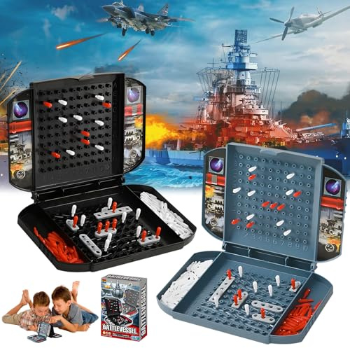 Dongcill Schiffe Versenken Spiel,Schiffe Versenken Brettspiel,Battleship Klassisches Brettspiel,Battleship Seeschlacht Spiel, Strategiespiele