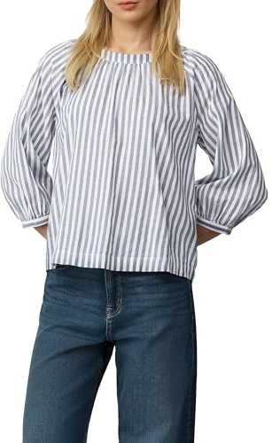 s.Oliver 2164646 Blouse Carmen à Rayures, 55 g 7, 46 Femmes