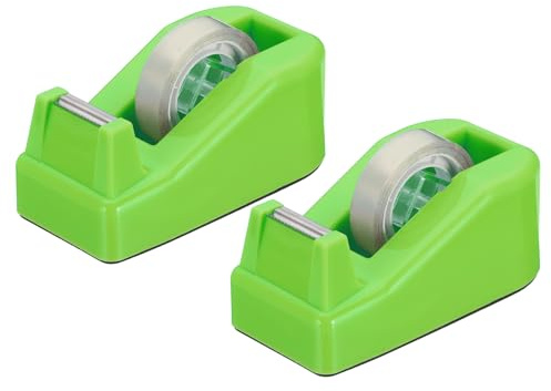 PATIKIL 2 Pezzi Distributore Di Nastro Da Scrivania, Piccolo Distributore Di Nastro Carino Portanastro Da Tavolo Per Ufficio, Verde