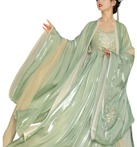 Hanfu Vestido Tradicional Chino Hanfu Traje Bordado Falda Mujer para Espectáculo Escenario, Fiesta, Cosplay