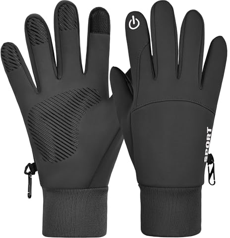 SSAXIGC Winter Waterproof Gloves with Touchscreen Fingers for Men Women ，Windproof Liner Thermal for Running Cycling Driving Hiking