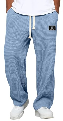 Pantalon Velours Homme Chaud Hiver Pantalon Japonais Baggy Jogging Y2K Sweatpants Taille Élastique Bas de Survêtement Doublé Polaire Grande Taille