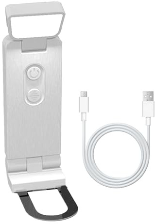 Biniveil Luz Para Libros Con Pinza,Recargable con Temporizador 45 Minutos | Lámpara De Escritorio Con 6 Niveles De Brillo Para Habitación De Residencia Universitaria Mesilla