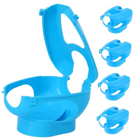BESPORTBLE 5 Pezzi Supporto Fissaggio Piccioni per Iniezioni Porta Medicinali Riutilizzabile in Plastica per Alimentazione e Controllo Staffa Fissa per Piccioni da Corsa e Accessori per