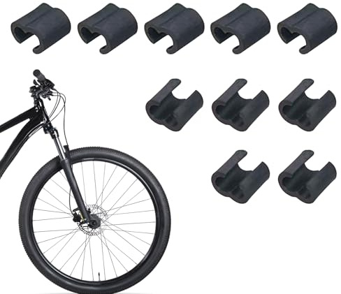Générique Fermoir de câble de Cycle – 10 Clips de Levier de Vitesse pour dérailleur de câble | Boucle de Gestion du logement pour Les activités de Cyclisme en Plein air, sur Route, en Montagne