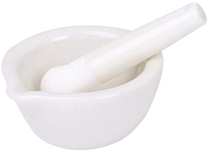 MAGELIYA Porzellan Mörser und Stößel Gewürz Kräutermühle Mischen Mahlschüssel Brecher Set