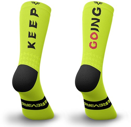 IRREVERENT Chaussettes de Sport Compressives et Hautes pour Running, Crossfit, Cyclisme, Padel, Basket