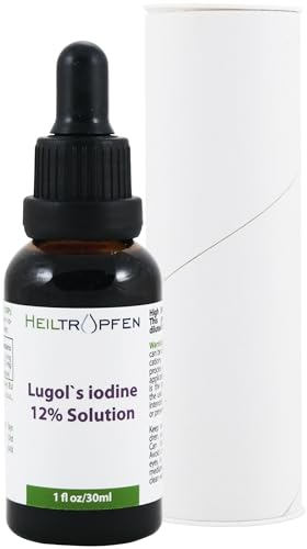 Soluzione di iodio Lugols al 12% 30ml | 12 per cento di iodio e 24% di ioduro di potassio | Heiltropfen®
