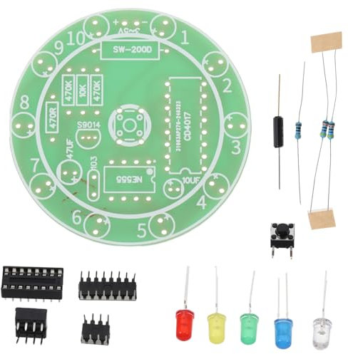 FELTECHELECTR Lötübungsset Elektronikbausatz Für Anfänger Kunststoff Lötplatine Mit Zubehör Elektronik Schaltungsprojekte Lernen Selbstgemacht Trainingsset Für Hobby Und Schule