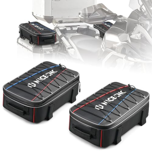 NICECNC borsa laterale per bauletto espandibile 20L, borsa per bagaglio da viaggio per moto, Compatible with BMW R1250GS R1200GS Adventure 2007-2013, R1200GS LC 2013-2017, F650 700 750 800 850GS F900R