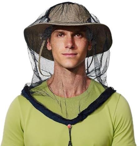 ZHYTUAL Rete Antizanzare di Alta Qualità Taglia Extra Large Rete Antizanzare Cappello Antizanzare Adatto per Campeggio Pesca Giardinaggio Maglia Ultra Fine Adatto a Tutti i Cappelli