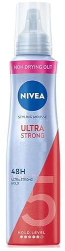 Pack de 12 unidades – Espuma para el cabello Nivea Styling – Sujeción 5 – Ultra Strong – 150 ml