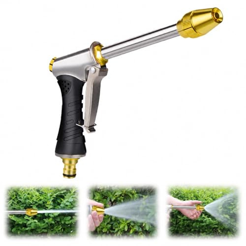 Nouveauté 2026 Pistolet de Nettoyeur Haute Pression,Lance Haute Pression | Buse Haute Pression,Buse Réglable,Embout Tuyau Arrosage,3 Modes de Pulvérisation,pour Lavage Auto, Jardin, Terrasse