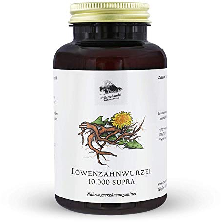 KRÄUTERHANDEL SANKT ANTON Löwenzahnwurzel, 120 Kapseln, Mit 500 mg Extrakt Pro Kapsel, Aus 5000 mg Löwenzahnwurzel Extrahiert (10:1), Ohne Zusätze, Deutsche Premium Qualität
