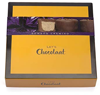 Lets Chocolaat Caja Bombones Chocolate con leche rellenos de praliné, 150gr (10 unidades)