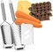 Robin Goods® 2-teiliges Set Küchenreibe - Gemüse- und Rohkostreibe aus rostfreiem Edelstahl - hochwertige Zester - Küchenhelfer Flachreibe grob/fein (2 Stück - grob/fein)