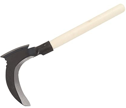 Guadaña Doble, Hoz de Deshierbe de Acero de Alto Manganeso Hoz de Jardinería Multipropósito Deshierbe Hoz de Seguridad Portátil Hoz de Doble Hoz Herramientas de Jardinería Cortar (Cabezal de corte