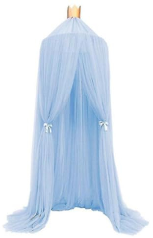 Odot Ciels de Lit Enfants pour Fille et Garcon, Ciel de lit Bébé Tente Lit Princesse Maison de Jeux,Baldaquin Moustiquaire Décoration pour Dôme Chambre d'Enfant et Salle de Jeux (Bleu)